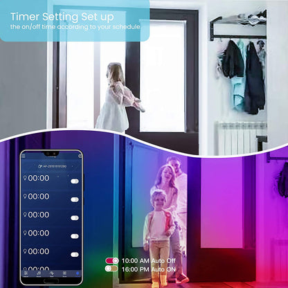 50 FT LED Strip Lights,Bluetooth LED Lighting for Bedroom, Color Changing Light Strip with Music Sync capability, Phone Controlled and IR Remote(App+Remote +Mic).